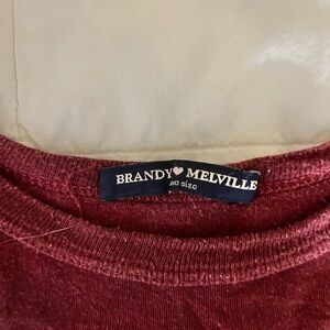 Brandy Melville Burgundy Tee
